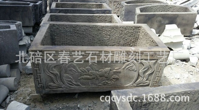 仿古石雕的做舊從選材到上色