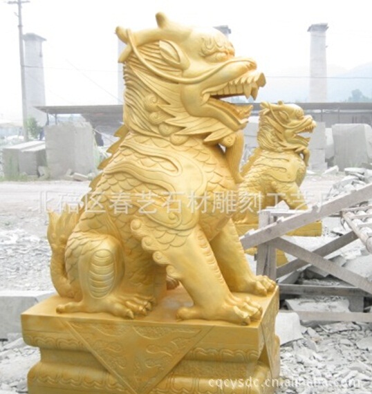 仿古石雕石獅的作用從多方面體現(xiàn)